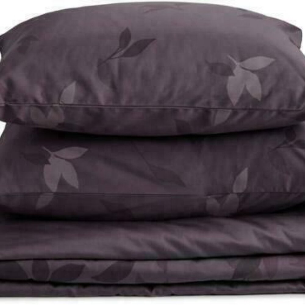 NWT  $250.00 Calvin Klein Duvet Cover Set 2 pcs Twin  color elm-prune - Picture 2 of 9